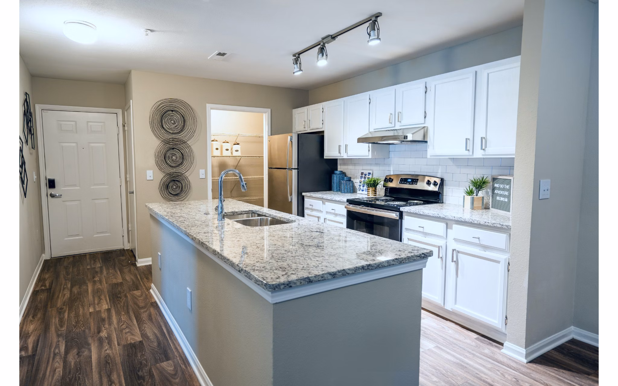 kitchen at Matthew's Reserve Apartments
