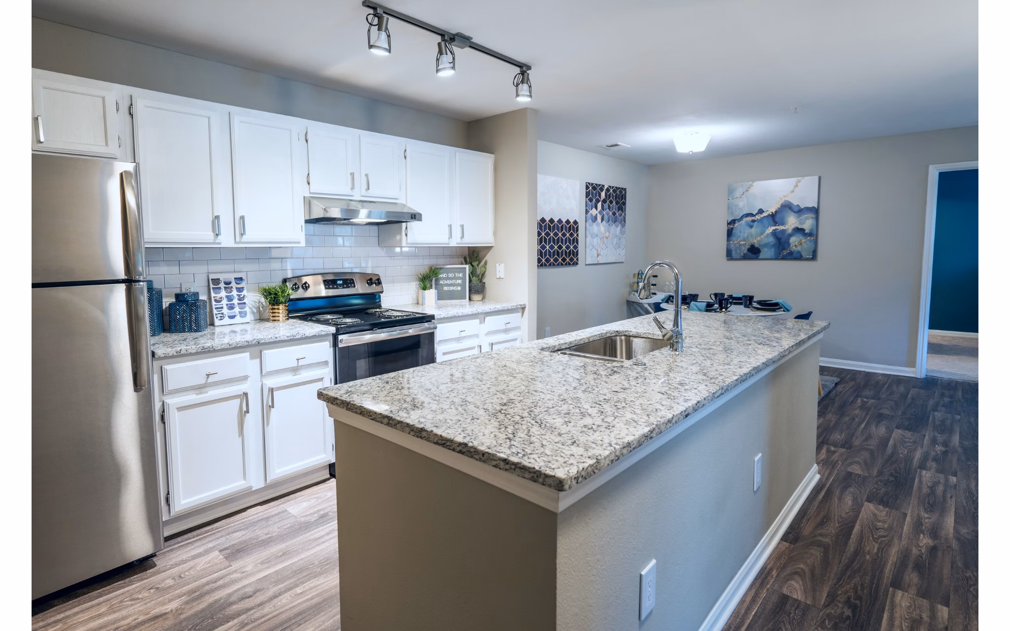 kitchen at Matthew's Reserve Apartments