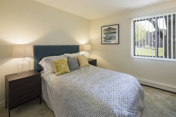 bedroom at Woods at Burnsville Apartments