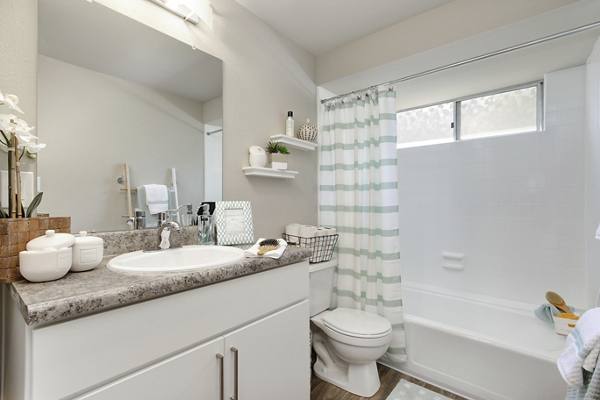 bathroom at Point Bonita Apartments