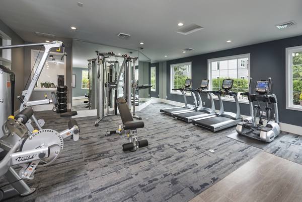fitness center at 81 Fifty at West Hills Apartment Homes