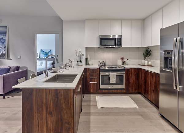 kitchen at 7 Seventy House Apartments