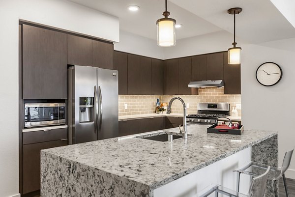 kitchen at Encasa Apartments