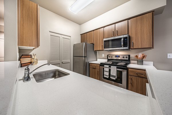 kitchen at The McKenzie Apartments