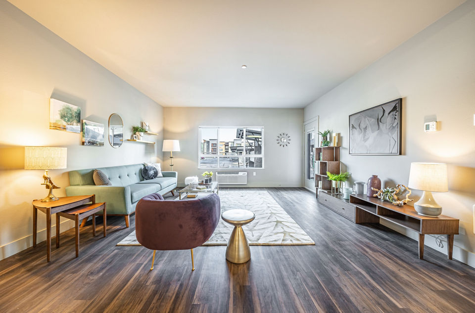 living room at The McKenzie Apartments