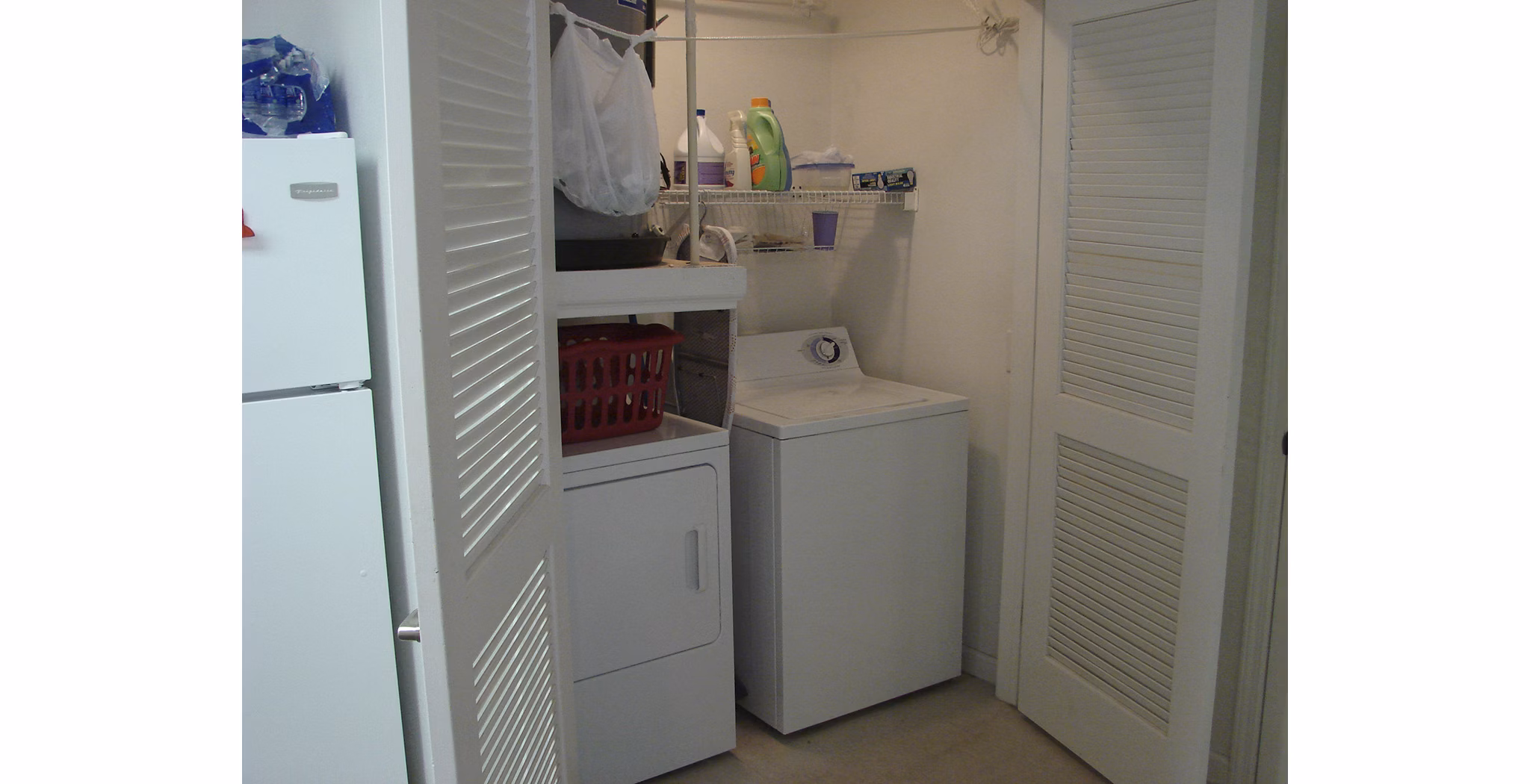 Laundry facilities featuring modern equipment at Vulcan Villages, luxury apartments
