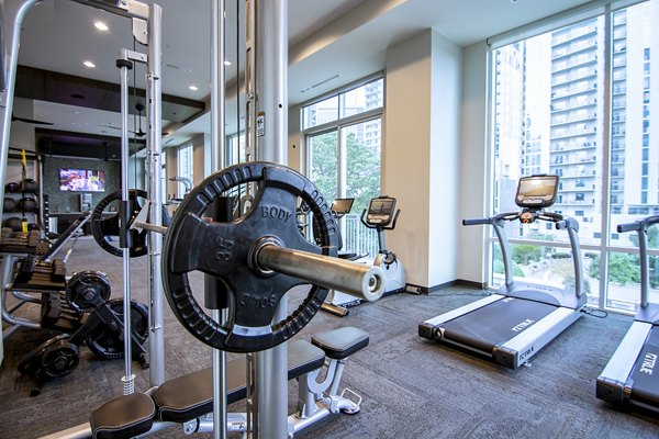 fitness center at Piedmont House Apartments