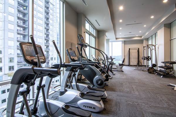 fitness center at Piedmont House Apartments