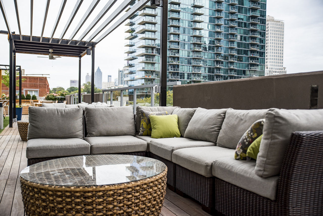 Roof deck at Piedmont House (3 of 7)