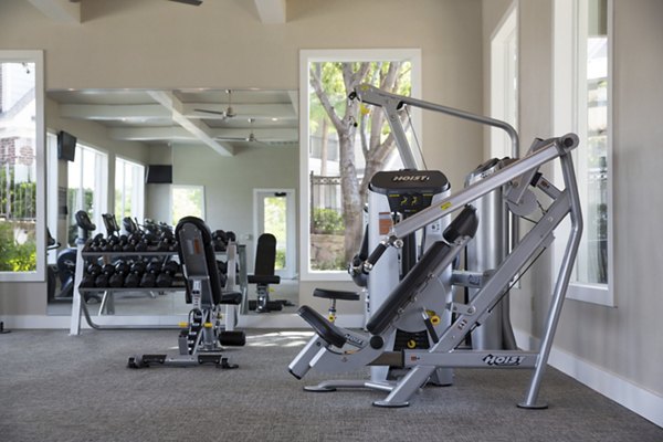 State-of-the-art fitness center with modern equipment at Grapevine TwentyFour 99 Apartments