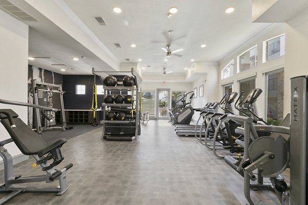 Modern fitness center with state-of-the-art equipment at Eleven11 Lexington at Flower Mound Apartments