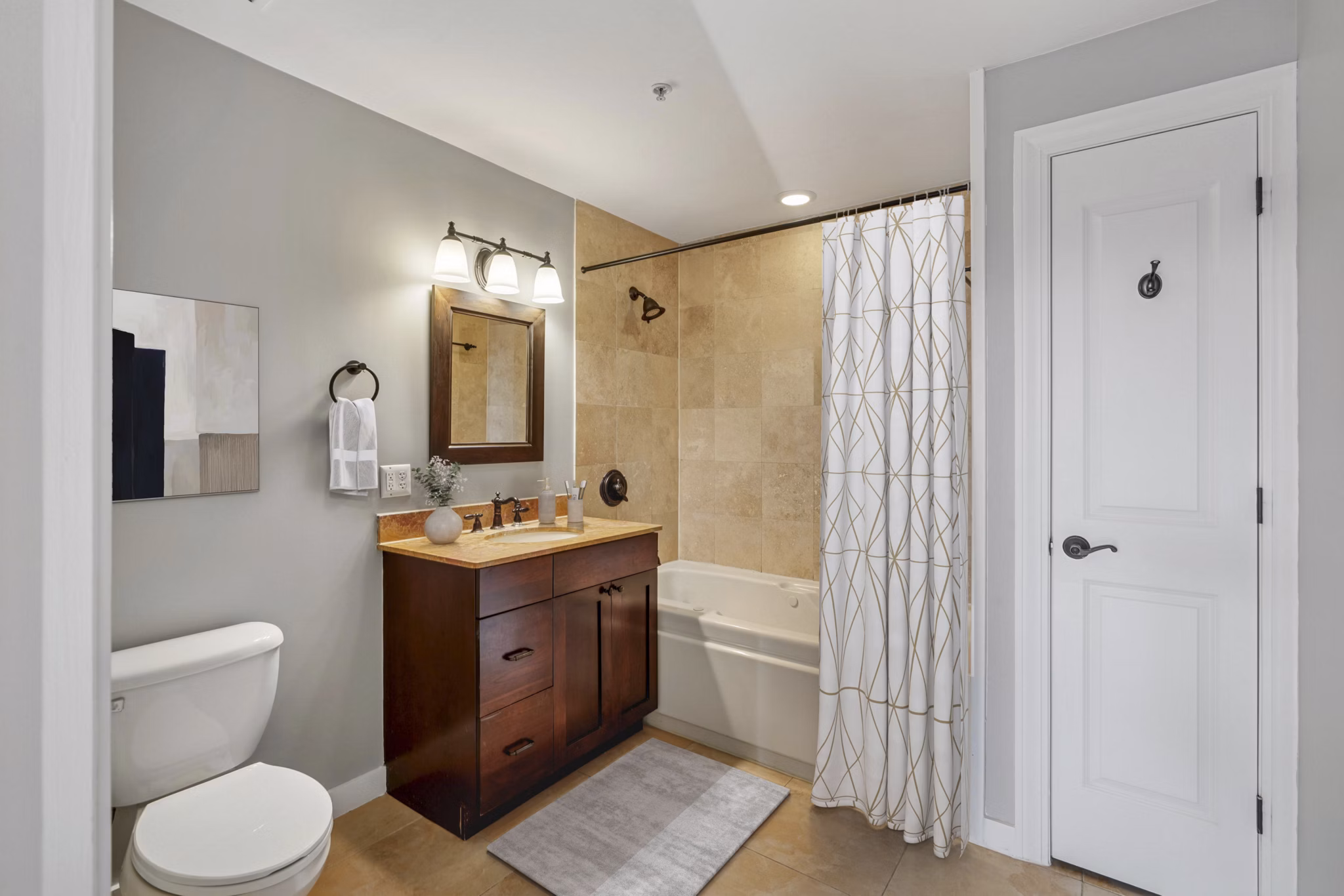 bathroom at The Cliffs Lofts Apartments