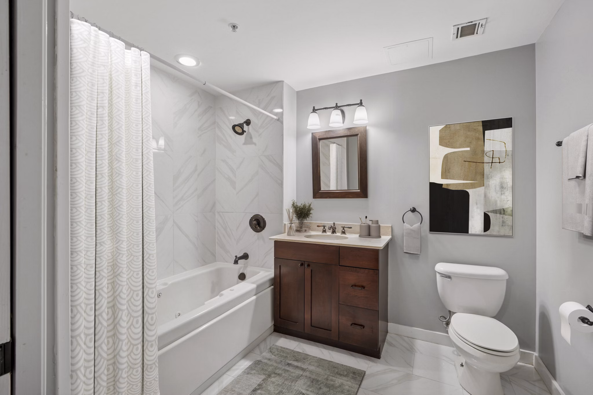 bathroom at The Cliffs Lofts Apartments