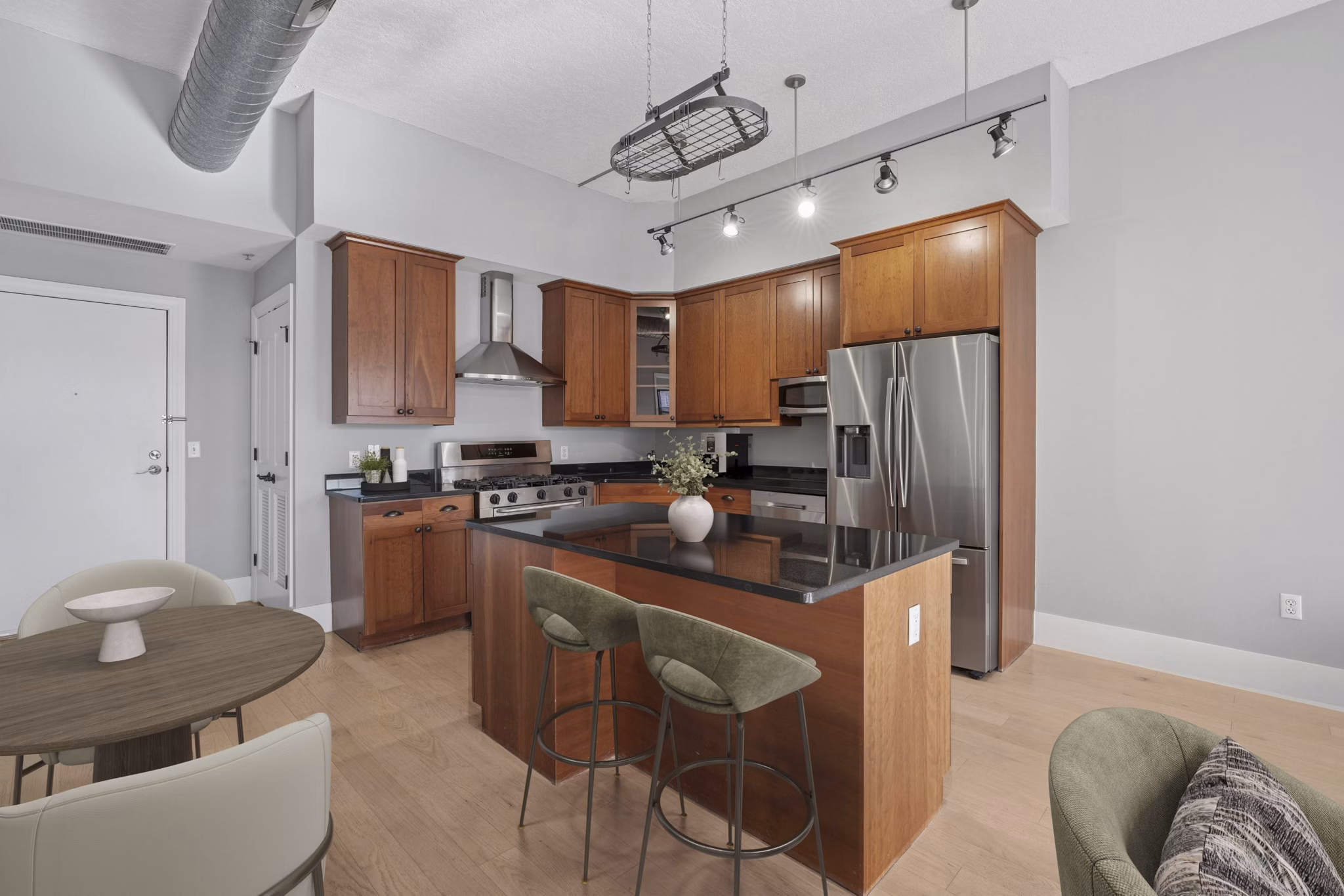 kitchen at The Cliffs Lofts Apartments