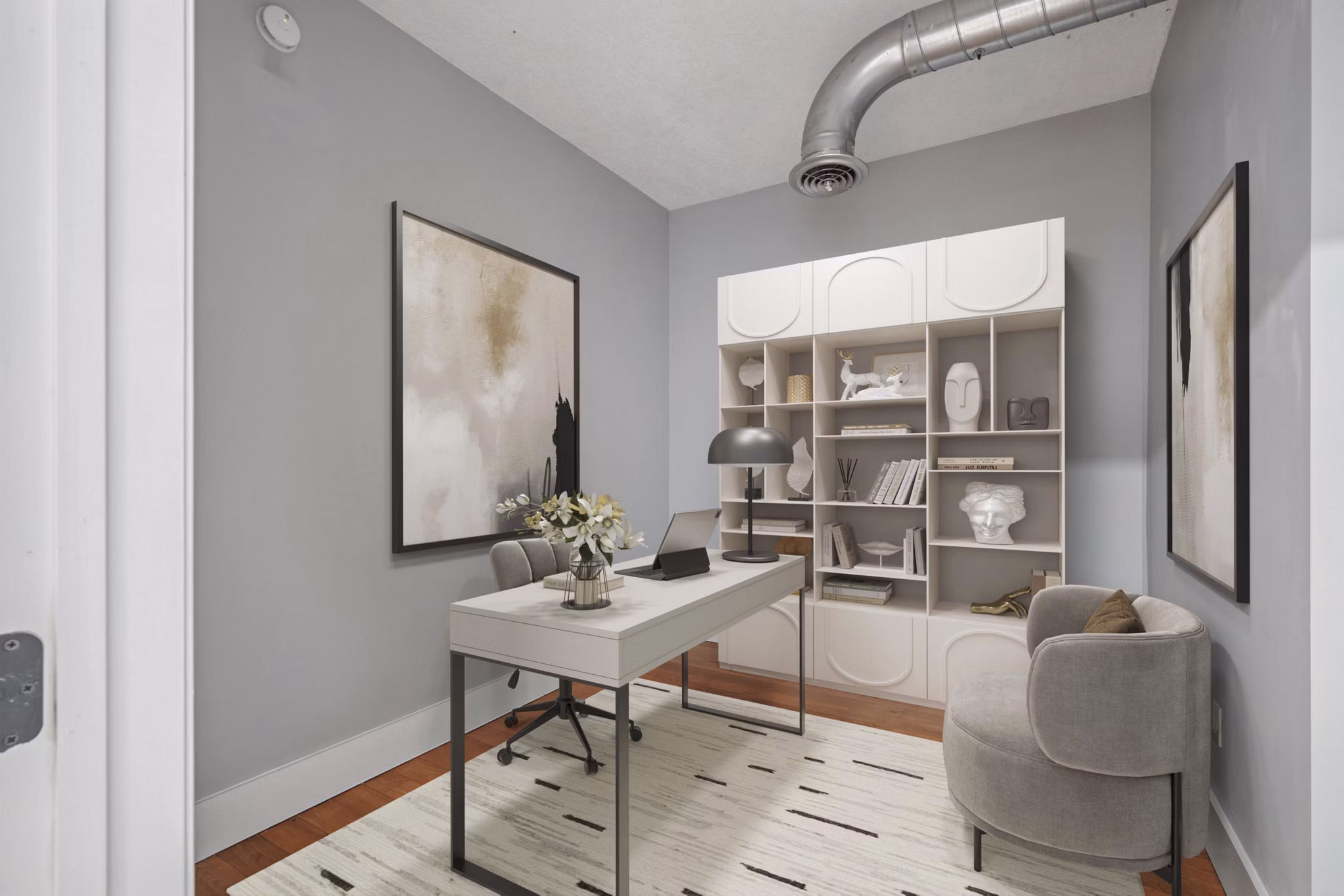 living room at The Cliffs Lofts Apartments