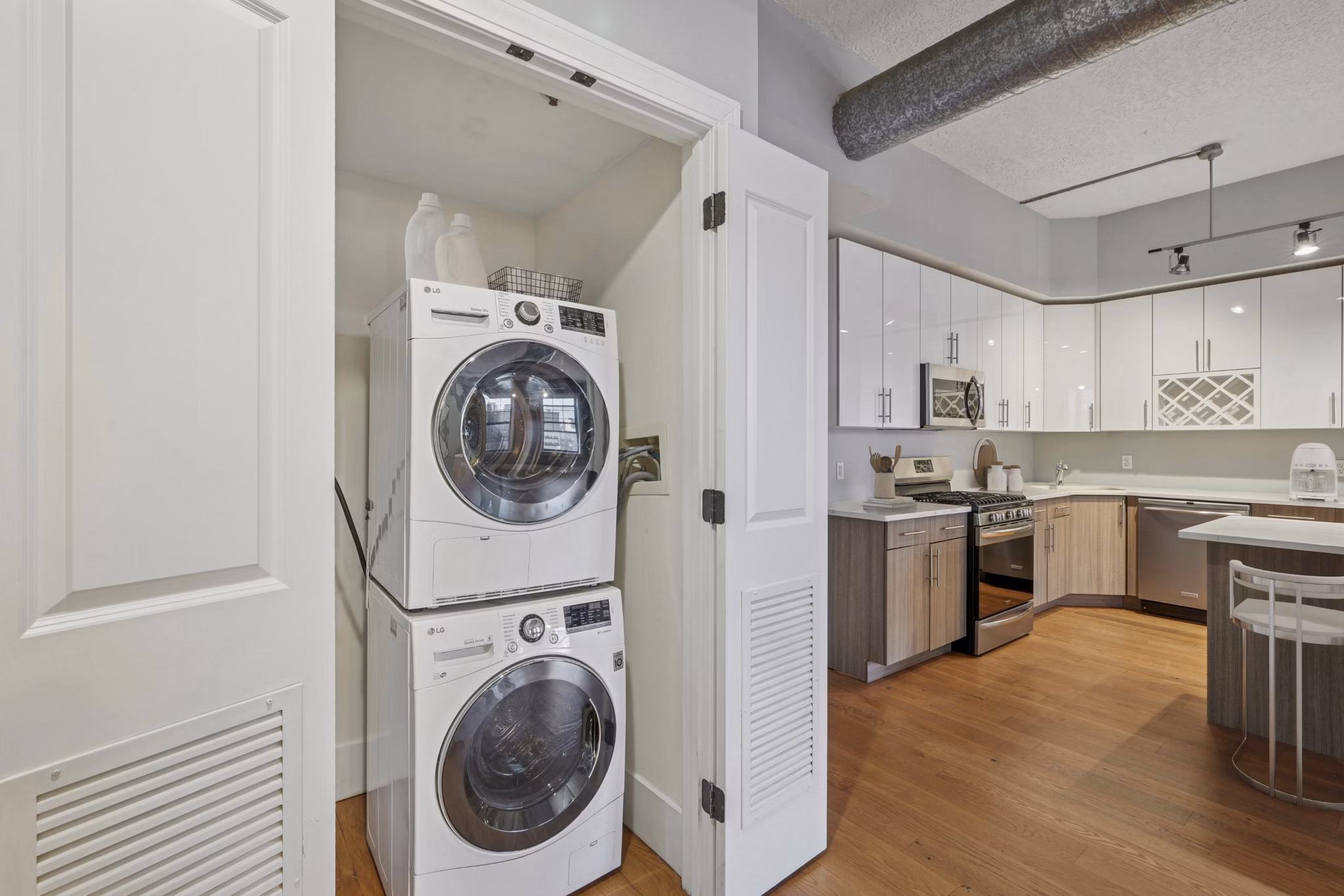 laundry room at The Cliffs Lofts Apartments