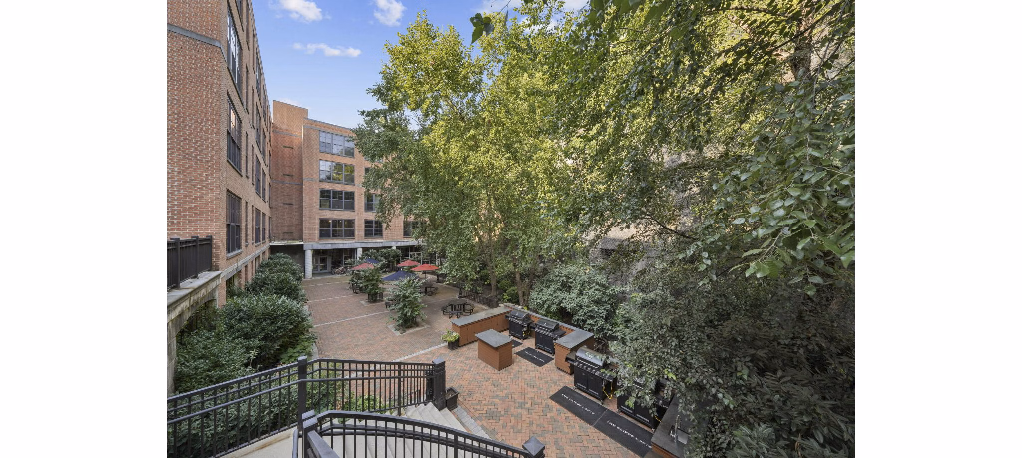 Patio at The Cliffs Lofts Apartments