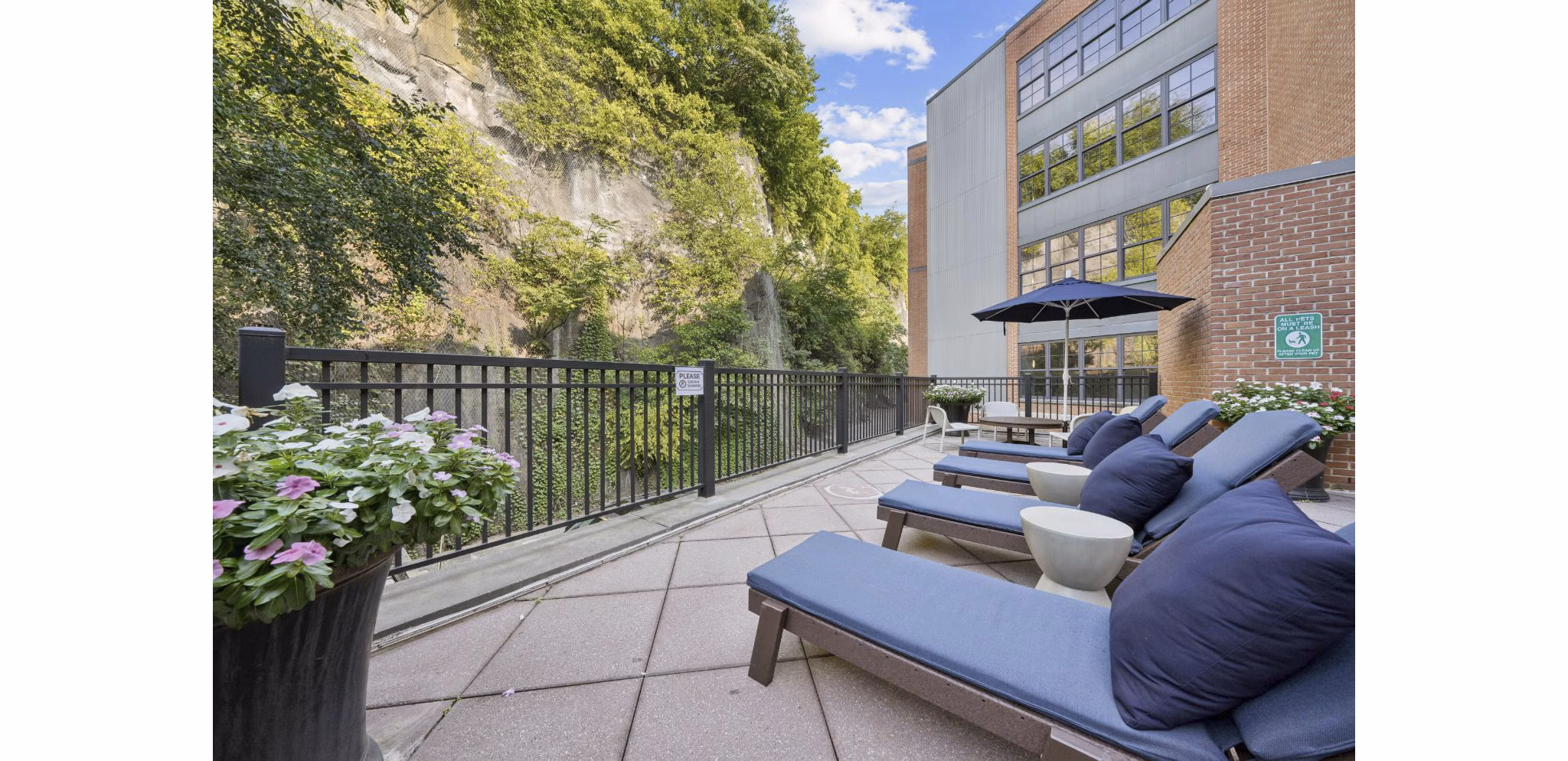 Patio at The Cliffs Lofts Apartments