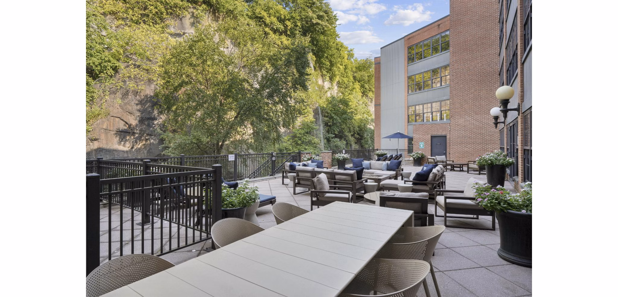 Patio at The Cliffs Lofts Apartments