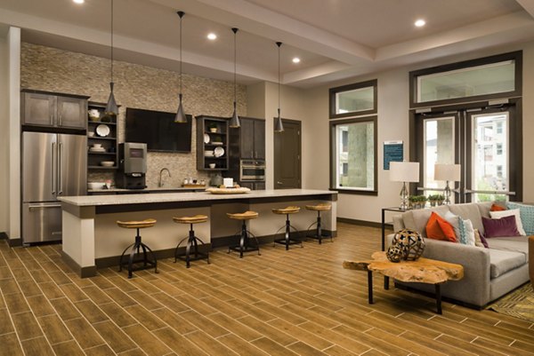 Elegant clubhouse with modern amenities at Sapphire Bay Apartments, perfect for social gatherings and leisure activities