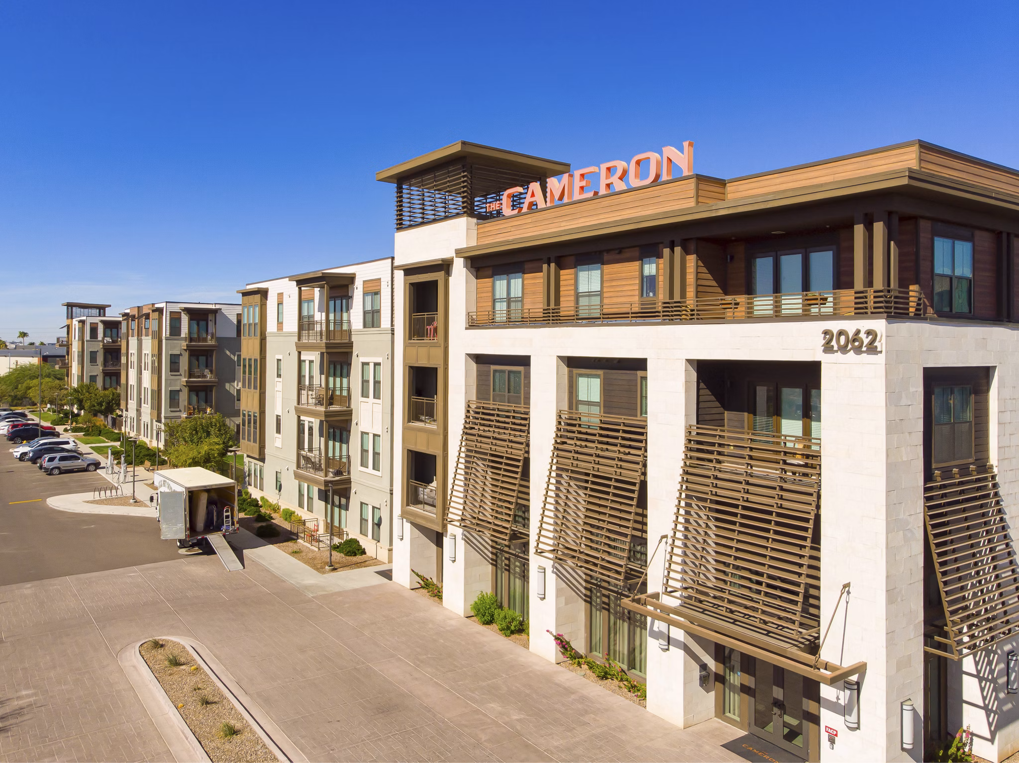 building at The Cameron Apartments