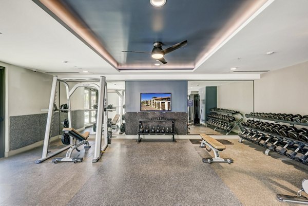 fitness center at The Cameron Apartments