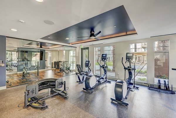 fitness center at The Cameron Apartments