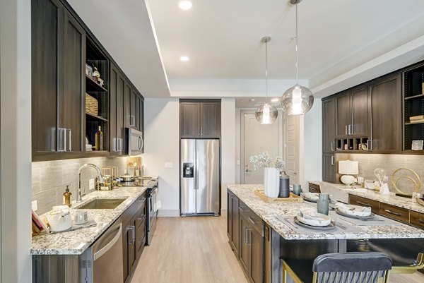 kitchen at The Cameron Apartments