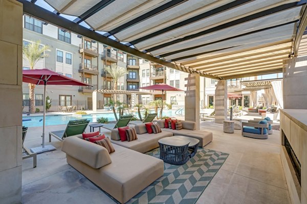 patio at The Cameron Apartments