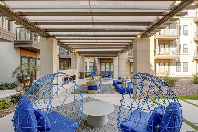 patio at The Cameron Apartments
