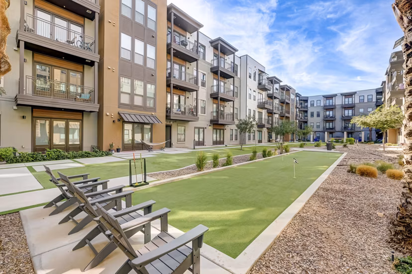 recreational area at The Cameron Apartments