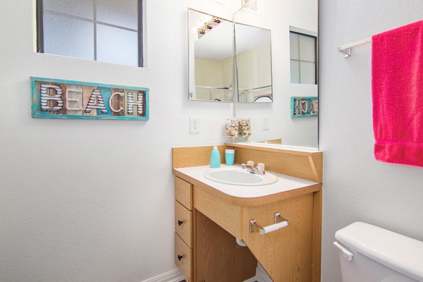 bathroom at Reveille Ranch Apartments