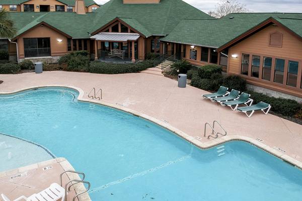 pool at Reveille Ranch Apartments