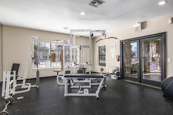 fitness center at The Ridge Apartments