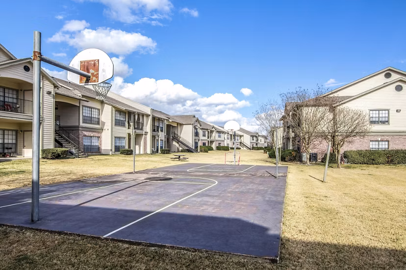 Modern sport court at The Ridge Apartments, ideal for active living in a luxury community setting
