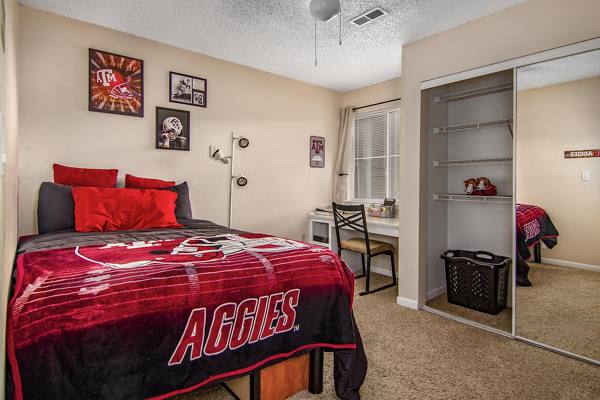 bedroom at The Trails at Wolf Pen Apartments