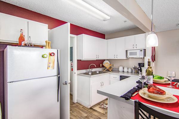 kitchen at The Trails at Wolf Pen Apartments