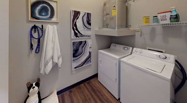 laundry room at Nexus at Orenco Station Apartments