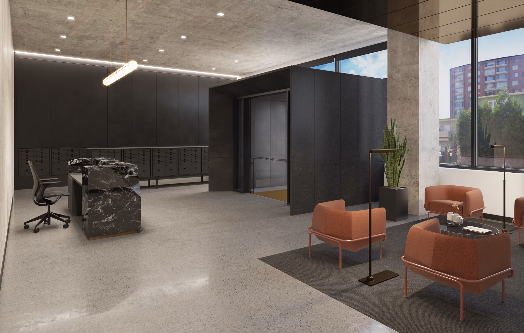 rendering at The M Apartments