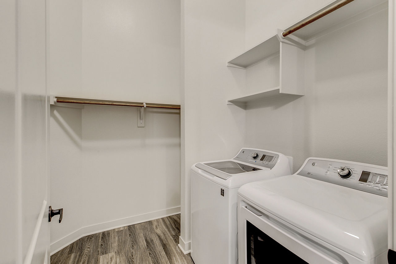 Laundry room at Addison Grove
