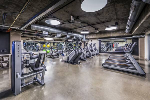 fitness center at Be DTLA Apartments