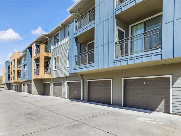 Covered parking facilities at The Avery on Southwestern Apartments, providing convenient and secure parking options for residents