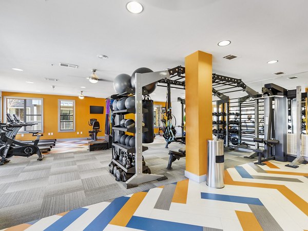 fitness center at The Avery on Southwestern Apartments