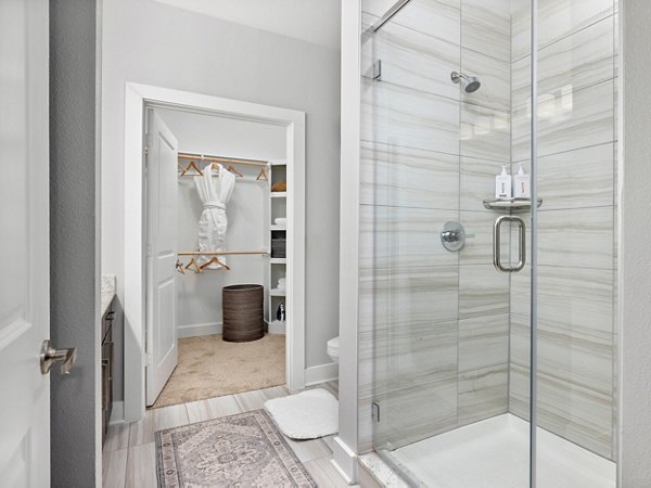 bathroom at Everleigh Lakeline Apartments