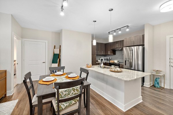 dining room at Everleigh Lakeline Apartments