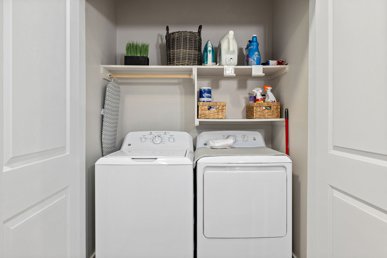 Laundry room at Everleigh Lakeline