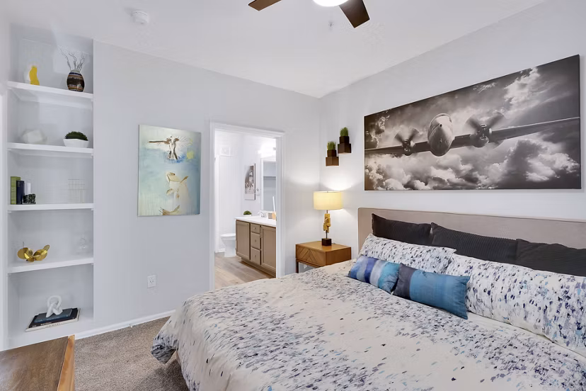 bedroom at Avia Lowry Apartments