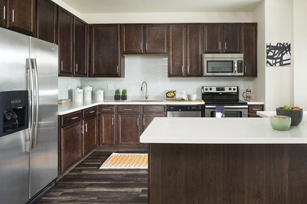 kitchen at Griffis at Lowry Apartments