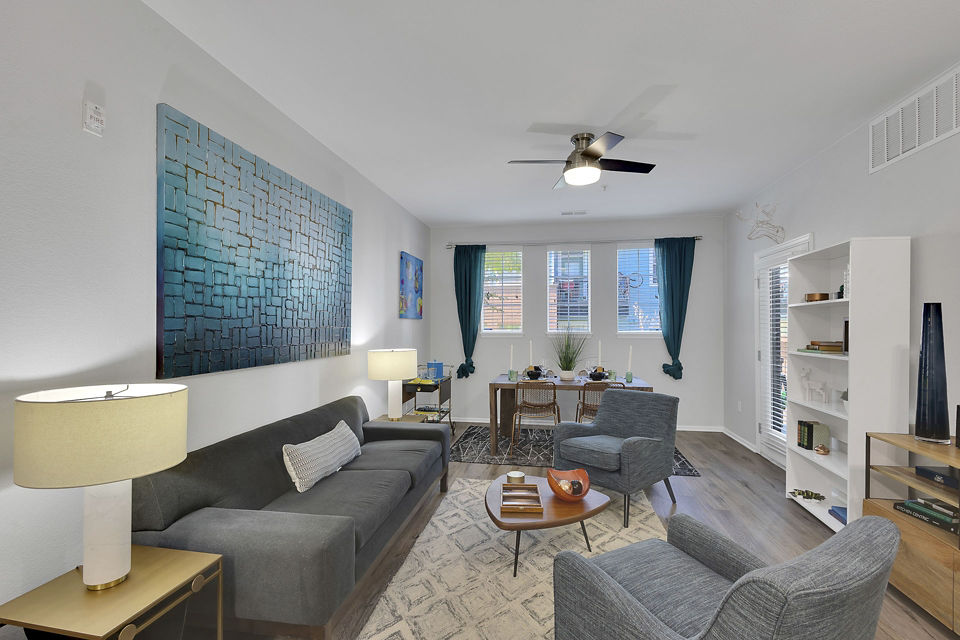 living room at Avia Lowry Apartments