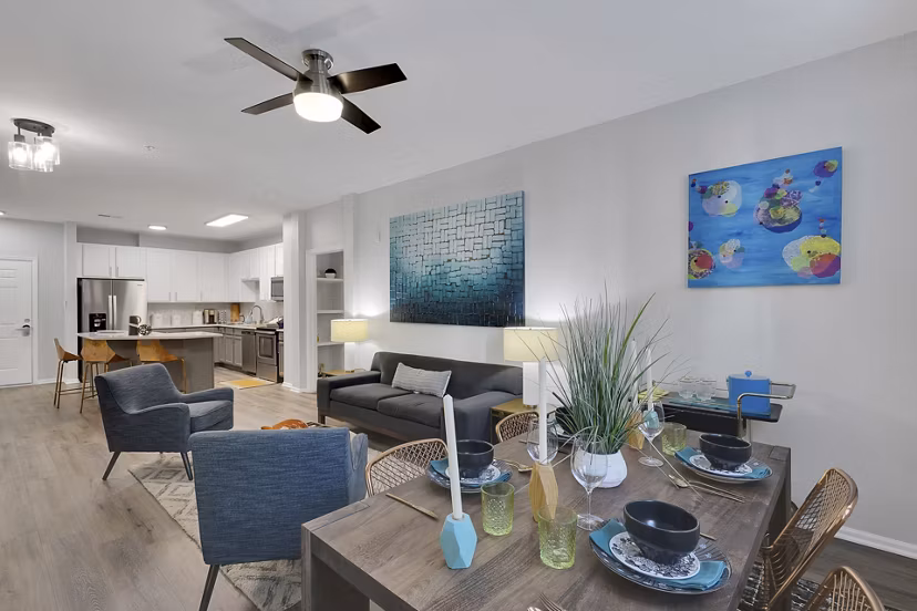 living room at Avia Lowry Apartments
